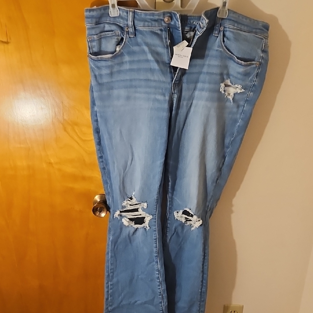 American Eagle Distressed Flare Women Jeans